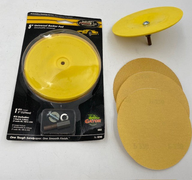 5" 1/4" SHANK BACKUP PAD WITH PSA