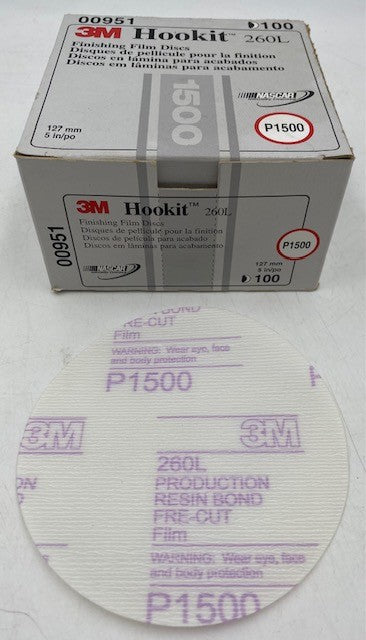 5" SOLID HOOKIT II 260L FILM DISCS (Part # 00951) 1500 GRIT