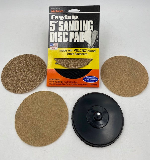 5" NicSand Hook & Loop Sanding Kit – 1/4" Shank