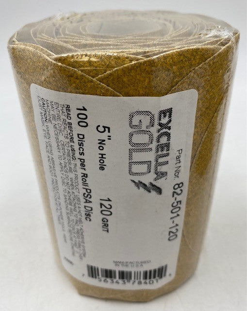 5", 6"SOLID PSA GOLD EXCELLA USA DISC (ROLL)