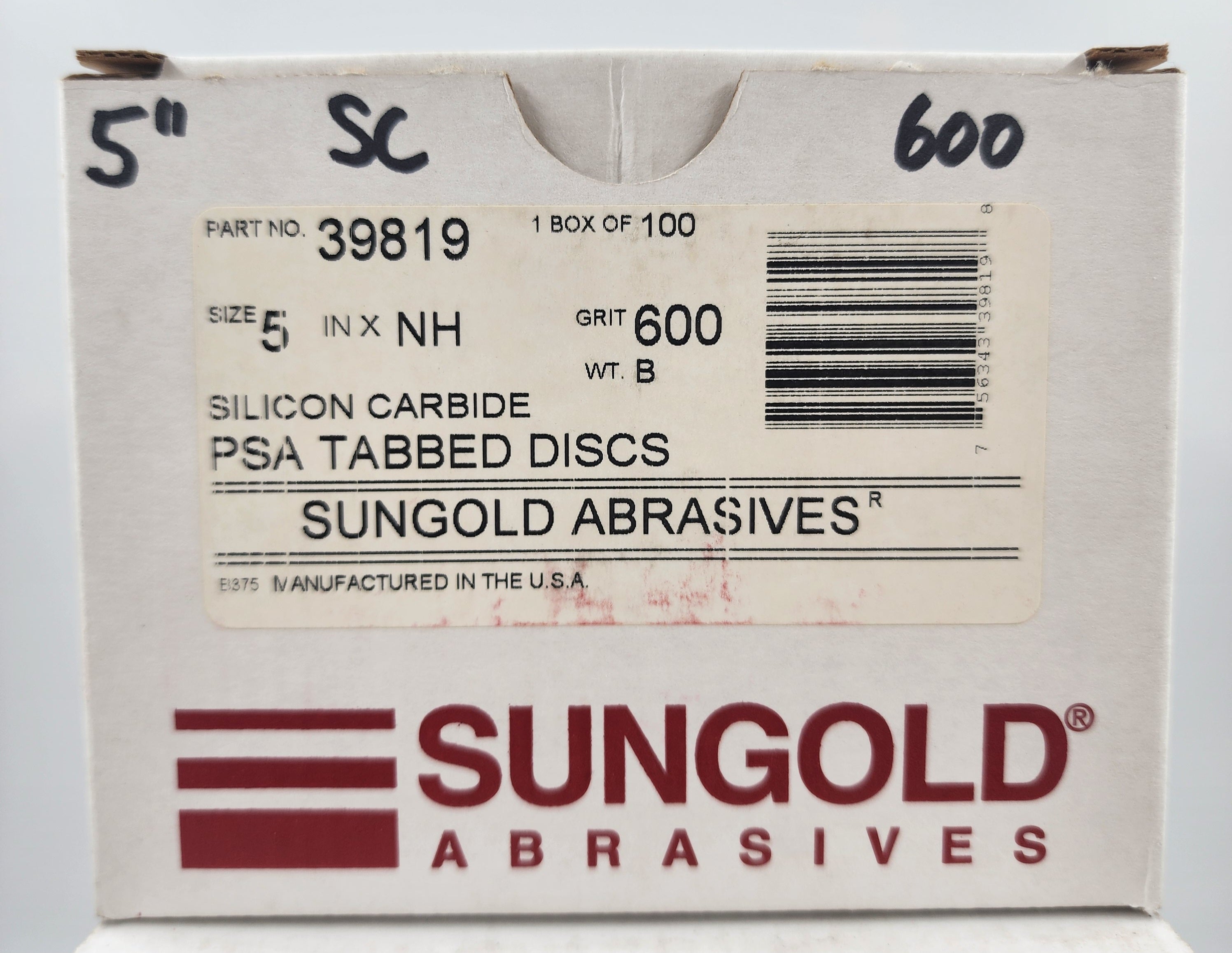 5" SOLID PSA BLACK SC WATERPROOF DISCS