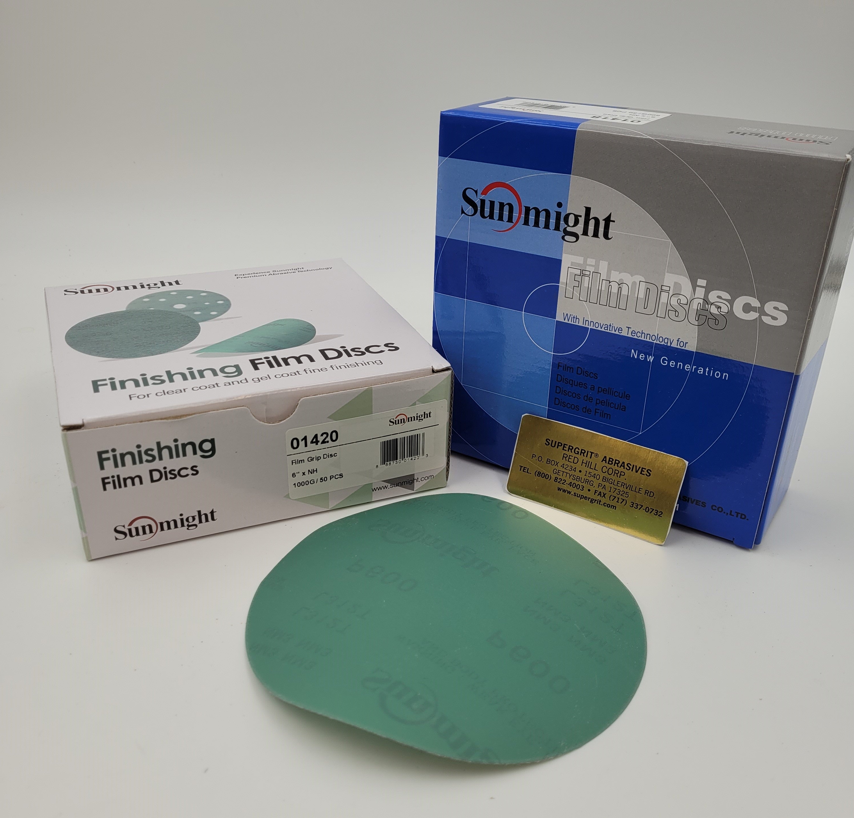 SOLID H&L WHITE FILM BACKED DISCS