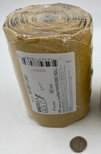 5", 6"SOLID PSA GOLD EXCELLA USA DISC (ROLL)