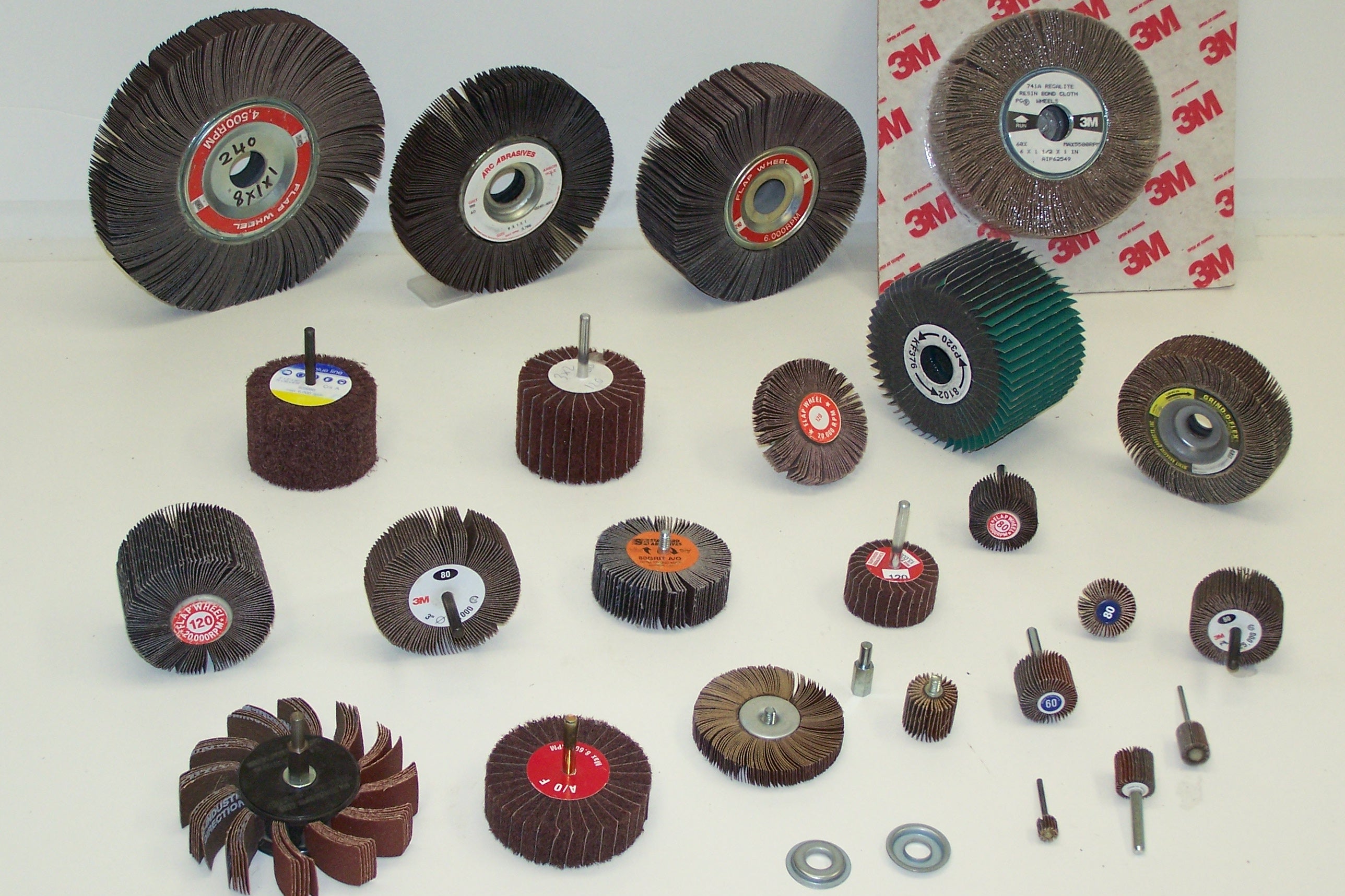 6" X 2" X 1" Un-mounted Flap Wheel