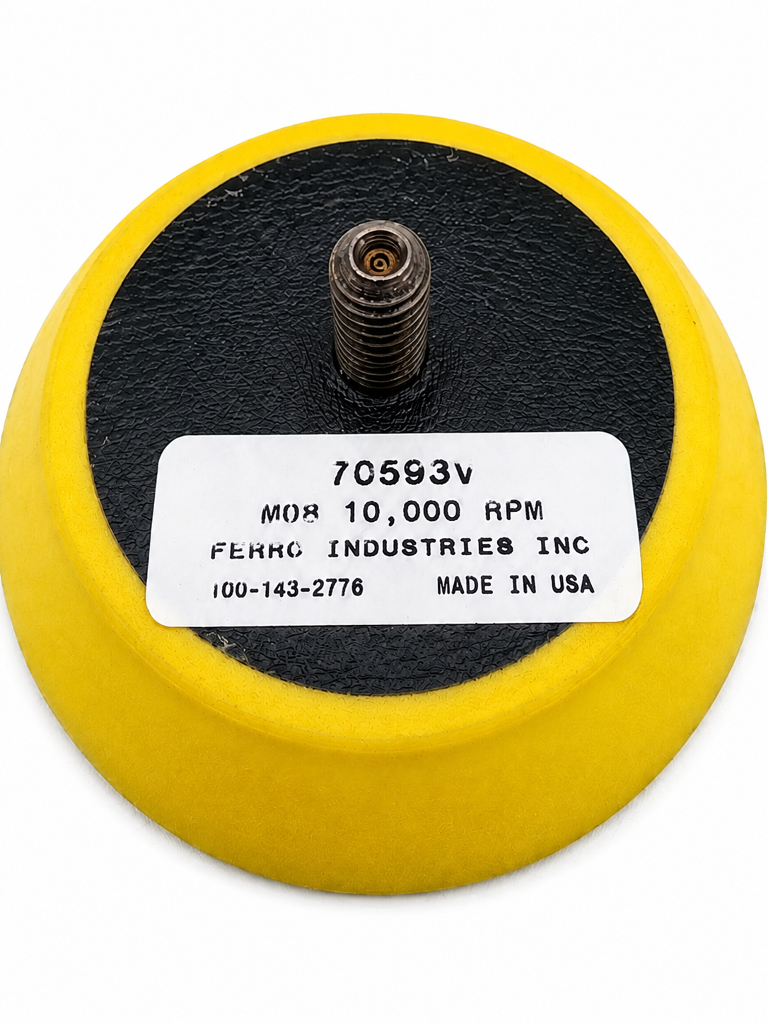 3" Solid PSA (Pressure Sensitive Adhesive) Holder – 5/16"-24 Thread Shank Medium (70593V)