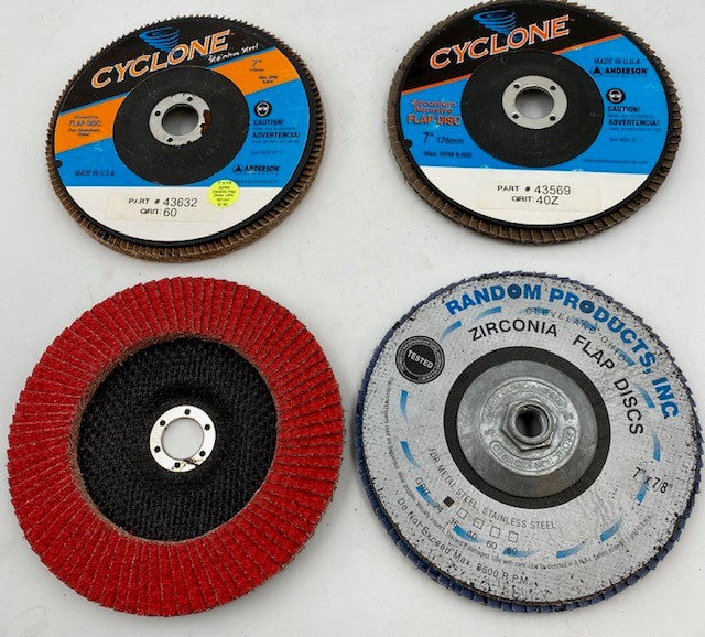 FLAP DISC TYPE 27 (FLAT) REG ZIRC IMPORT (RANDOM)