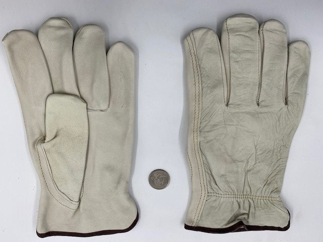 A) LUXURIOUS FLEXIBLE FULL GRAIN COW HIDE GLOVES