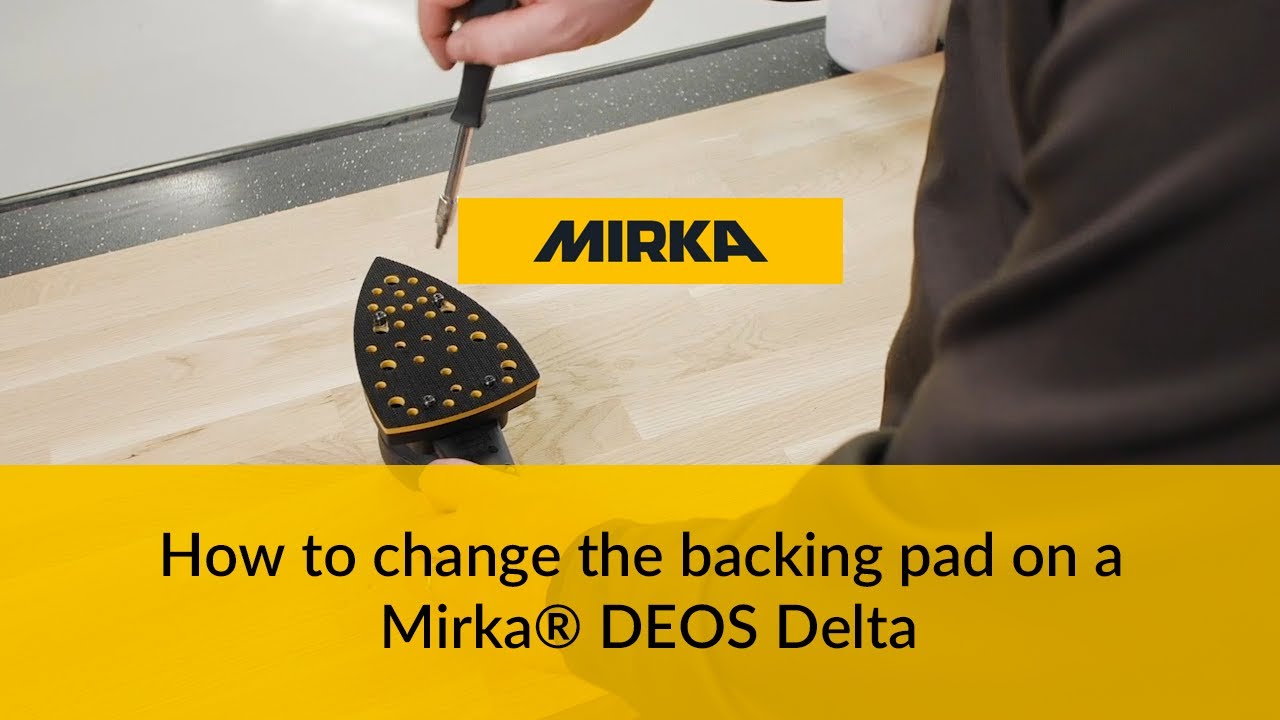 4" WIDE X 6" LONG DELTA MIRKA (MOUSE) BACKING PAD