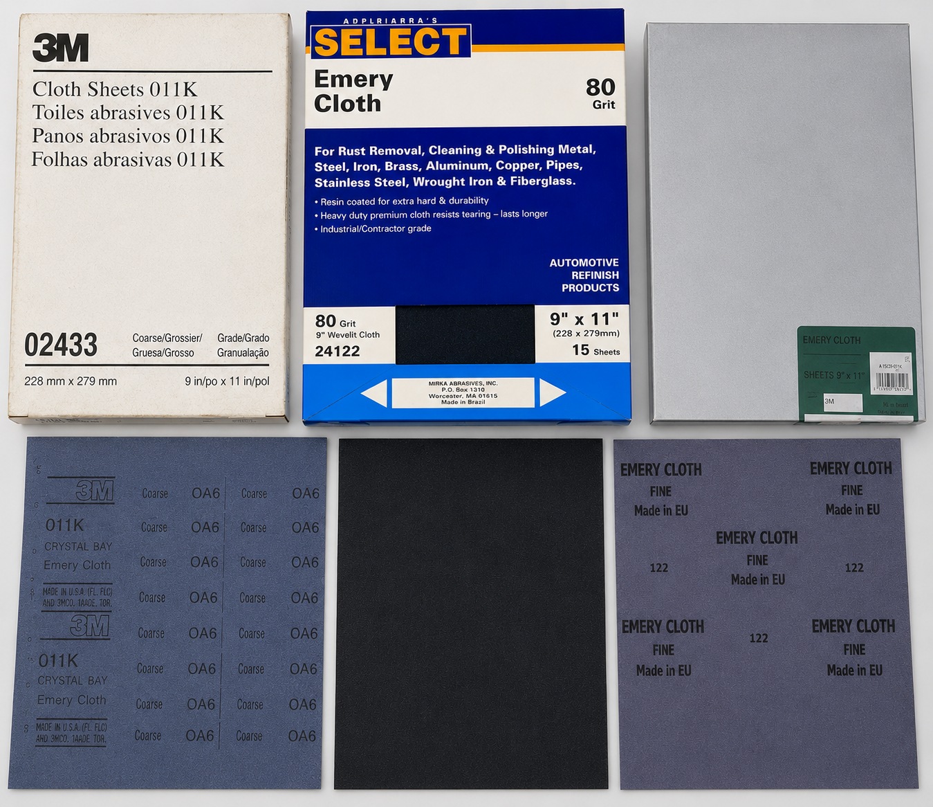 EMERY CLOTH SHEET "J" WEIGHT