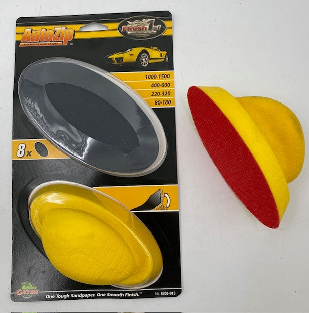 GATOR AUTOZIP SANDER KIT (1 Pad & 8 Sheets Assorted Grits)