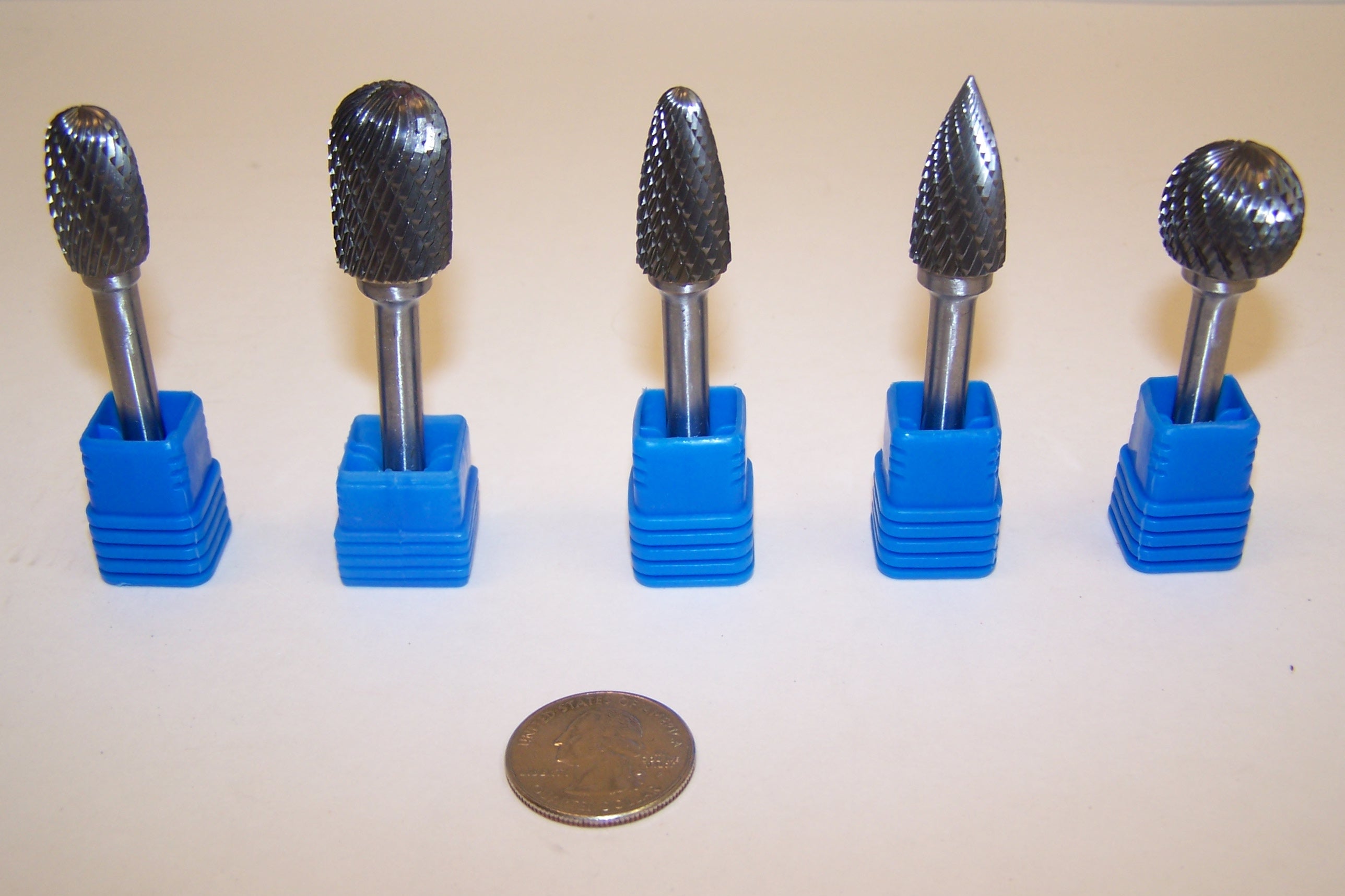 CARBIDE BURR CYLINDERS RADIUS END 1/2" X 1"