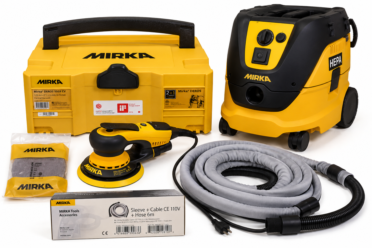 MIRKA COMPLETE DEROS VACUUM SANDING SYSTEM