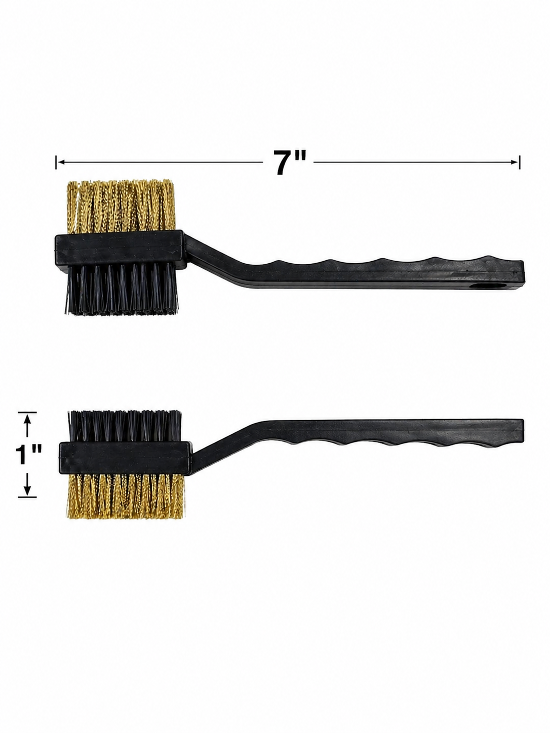 7" NYLON/BRASS DOUBLE SIDED BRUSH IMPORT