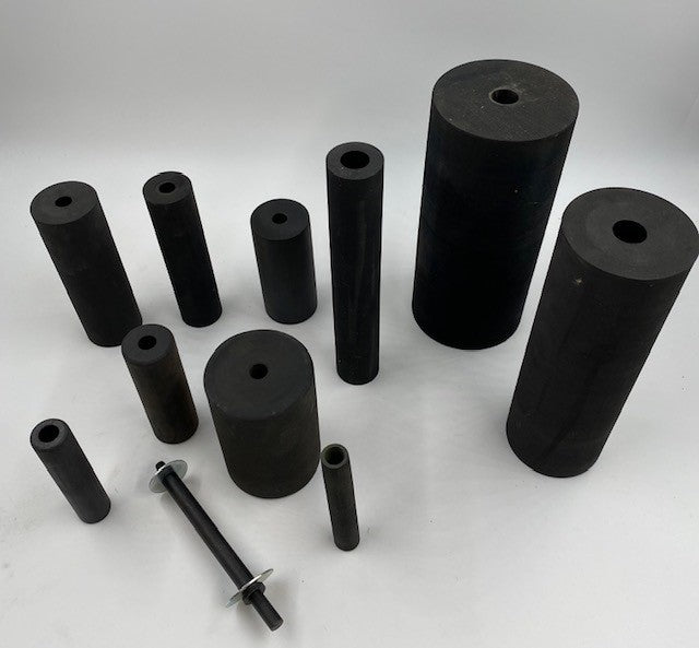 RUBBER DRUM 1/2" ARBOR