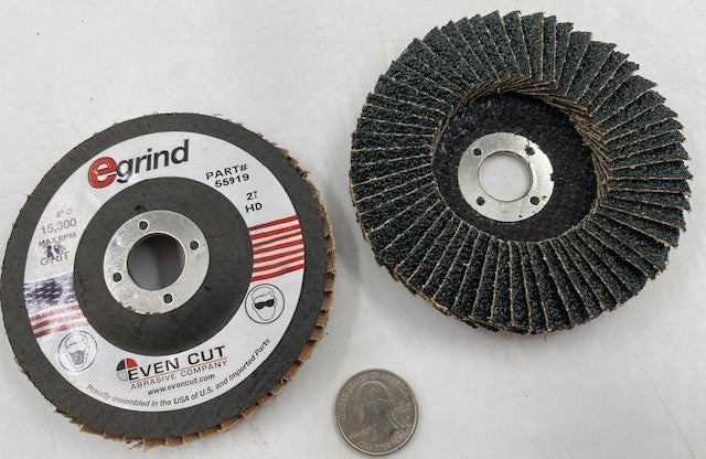 4" x 5/8" FLAP DISC TYPE 27 (FLAT) – HD USA Best Quality