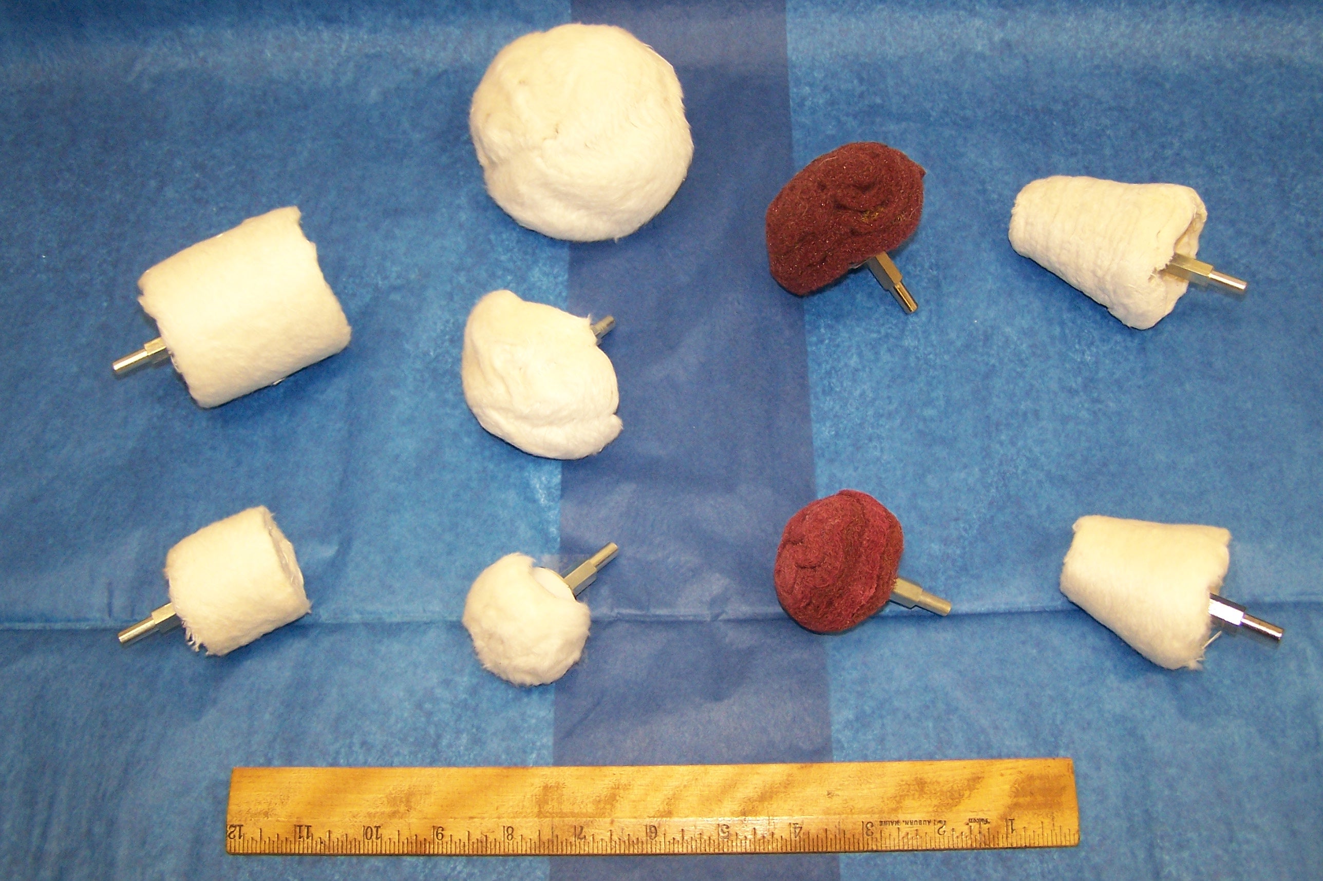 3" COTTON MUSHROOM BUFF ON 1/4" SHANK