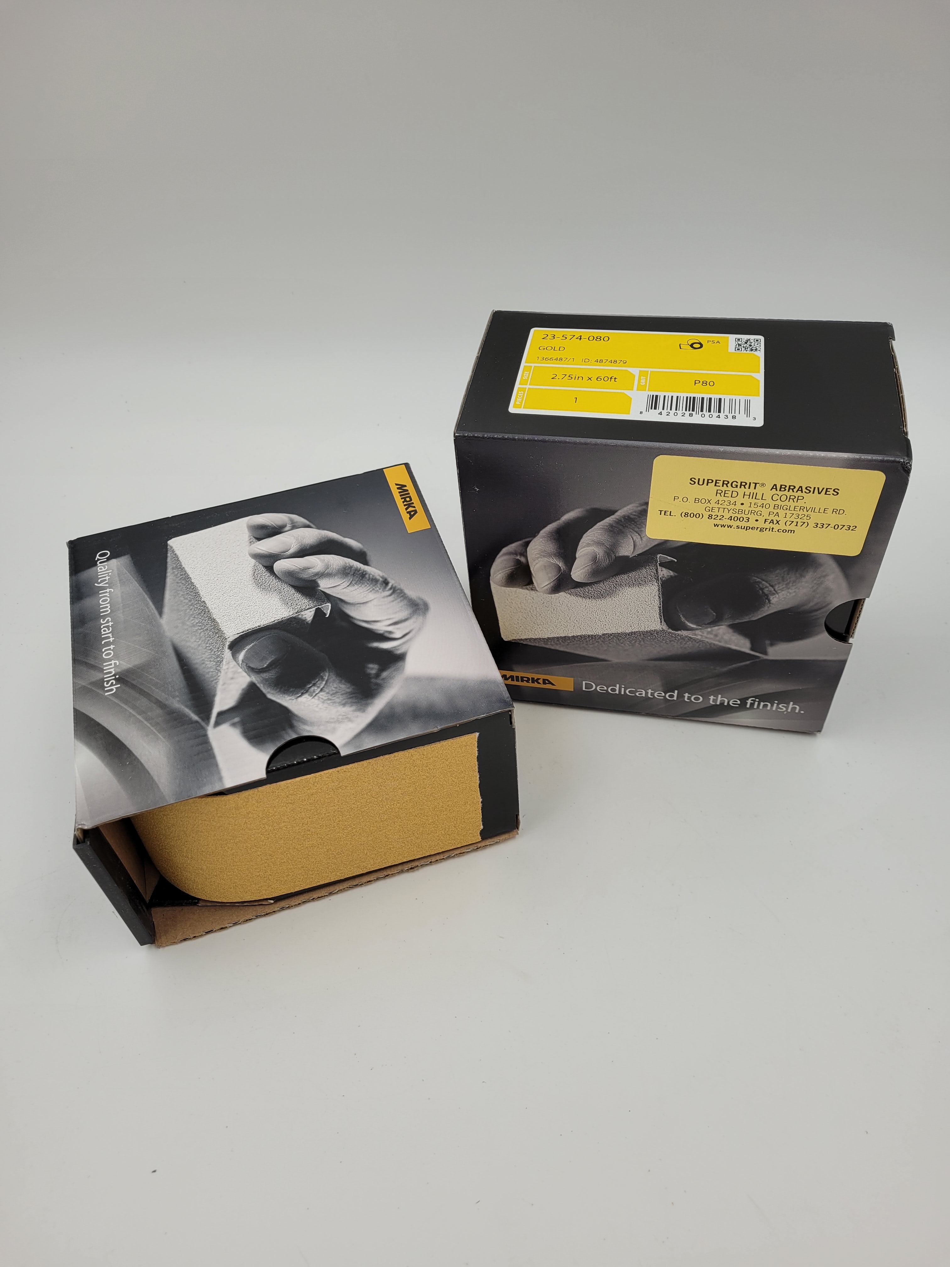 2 3/4" X 20YD MIRKA GOLD PSA FILE BOARD ROLL