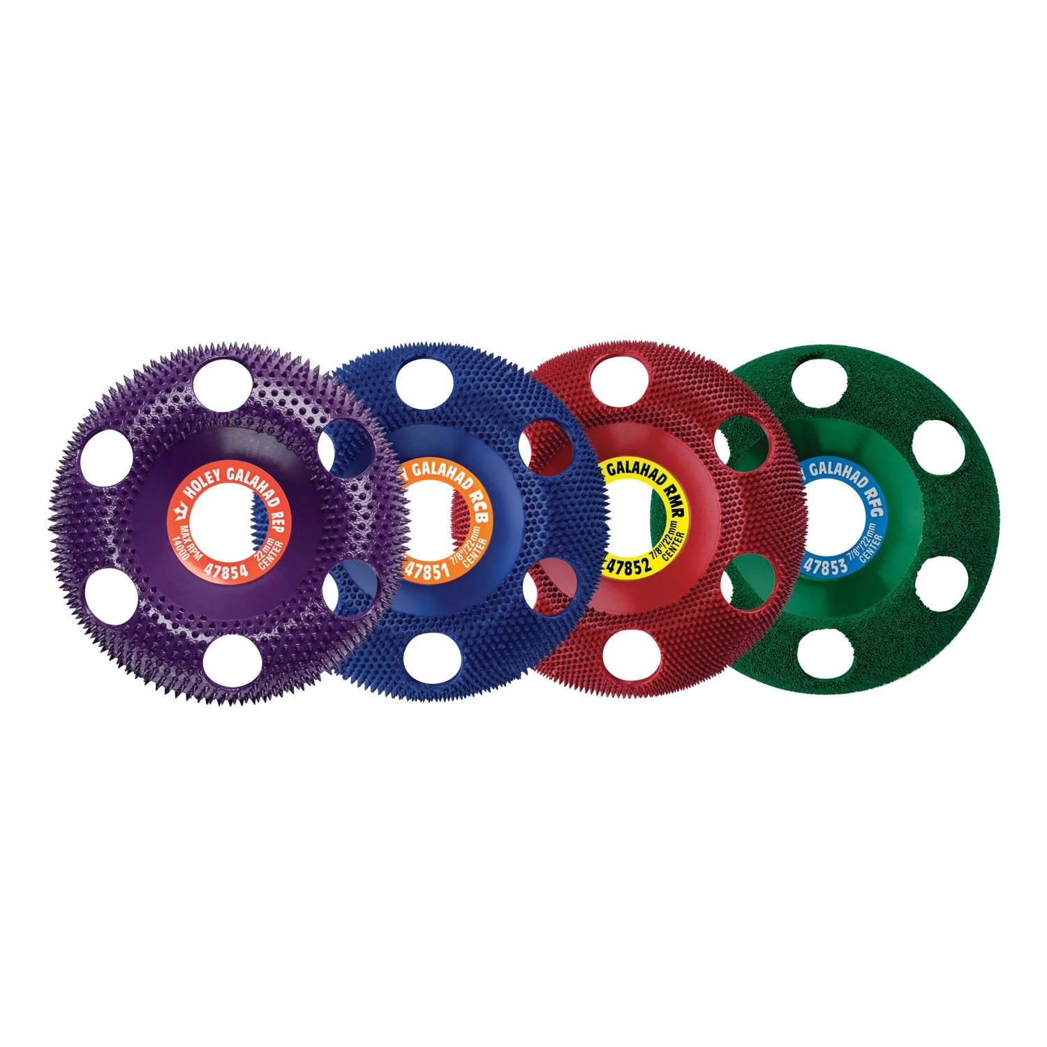 Holey Galahad 4" X 7/8" Green Fine Round #47853