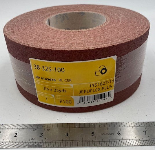 3" RED HOOK & LOOP (MIRKA JEPUFLEX) ROLL