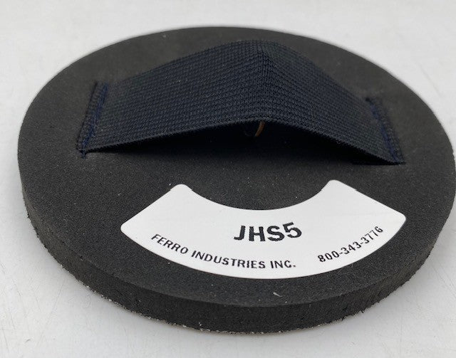 5" H&L FOAM HAND PAD WITH ELASTIC (3/8" THICK)(JHS5)