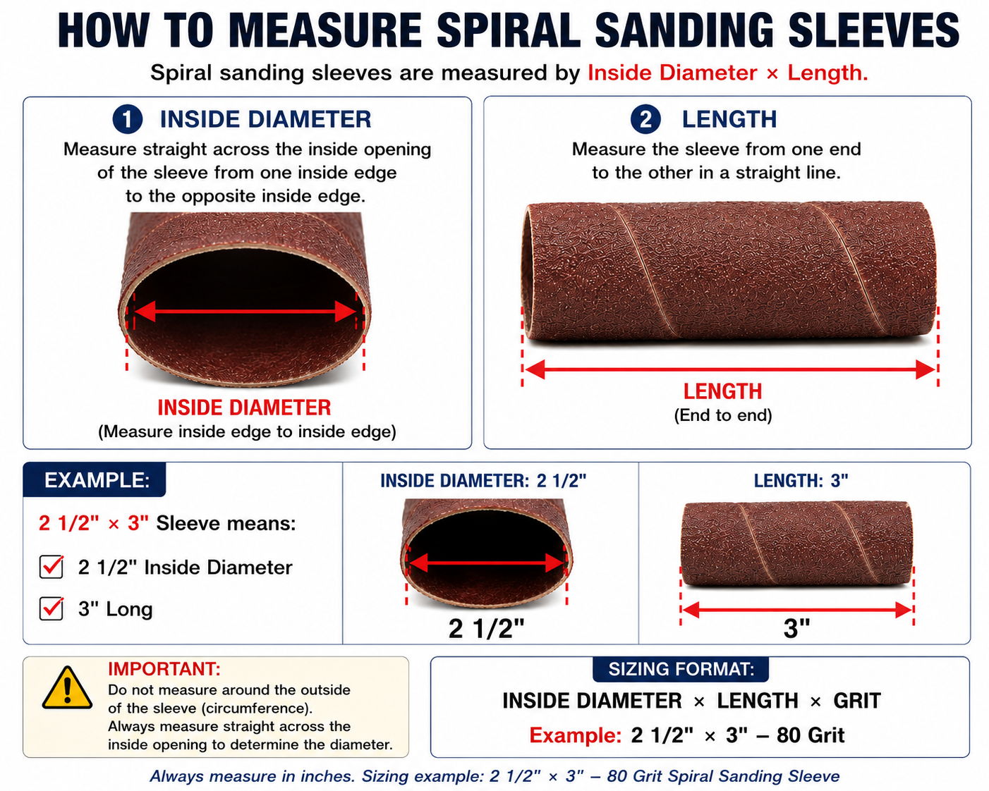 Aluminum Oxide (AO) Small Spindle Sanding Sleeves