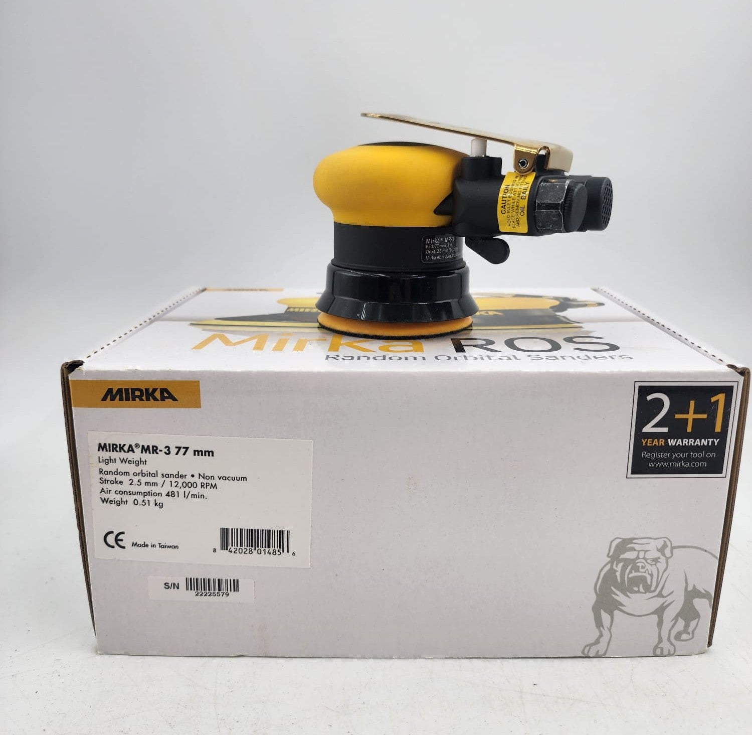 3" (Hook & Loop) DA Sanders 3/32" 2.25mm ORBIT NON VACUUM (MR-3)