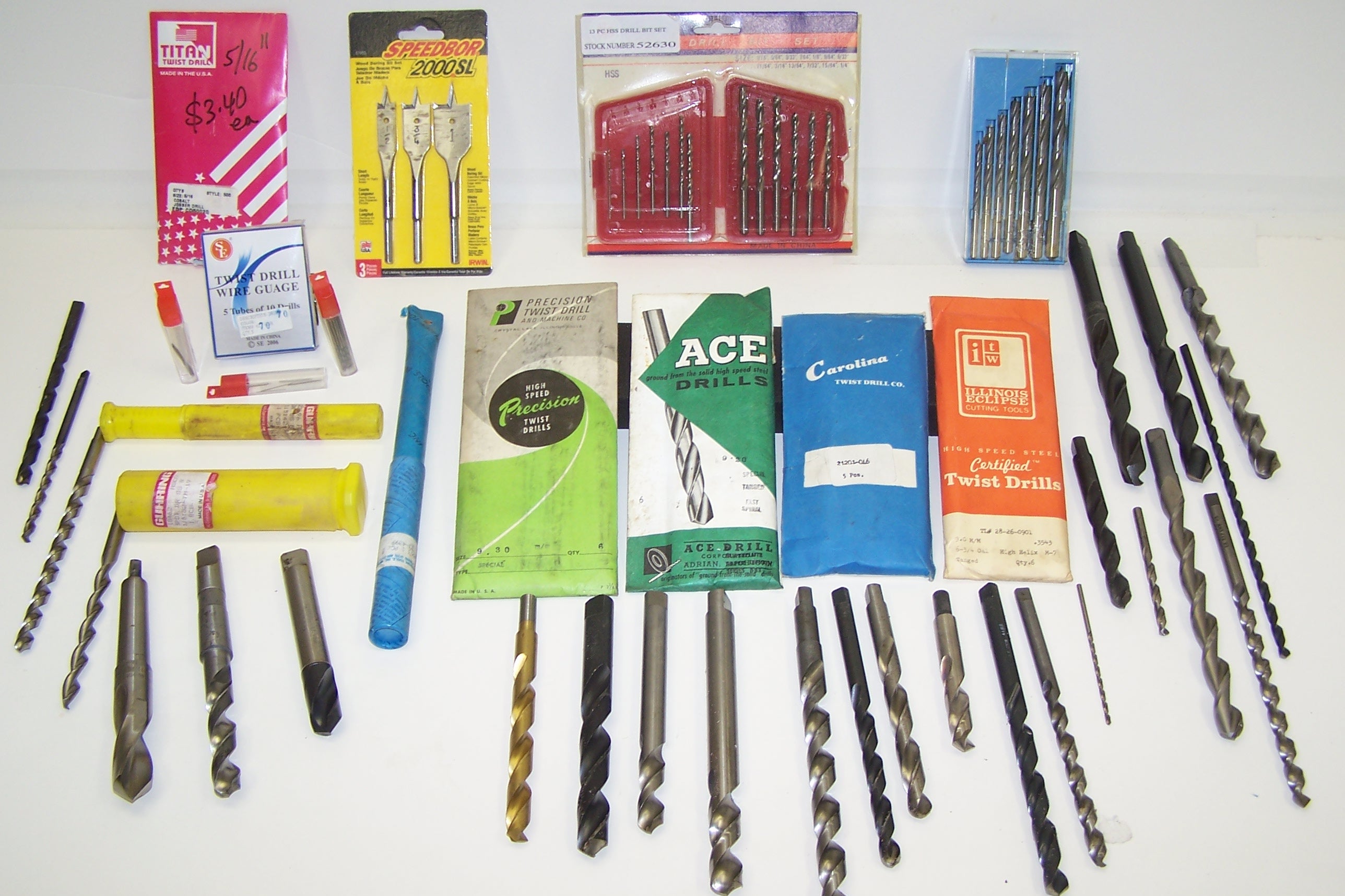 12 PC 1/8" DOUBLE ENDED DRILLS