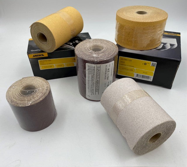 4 1/2" X 10YD INDASA WHITE PSA ROLL