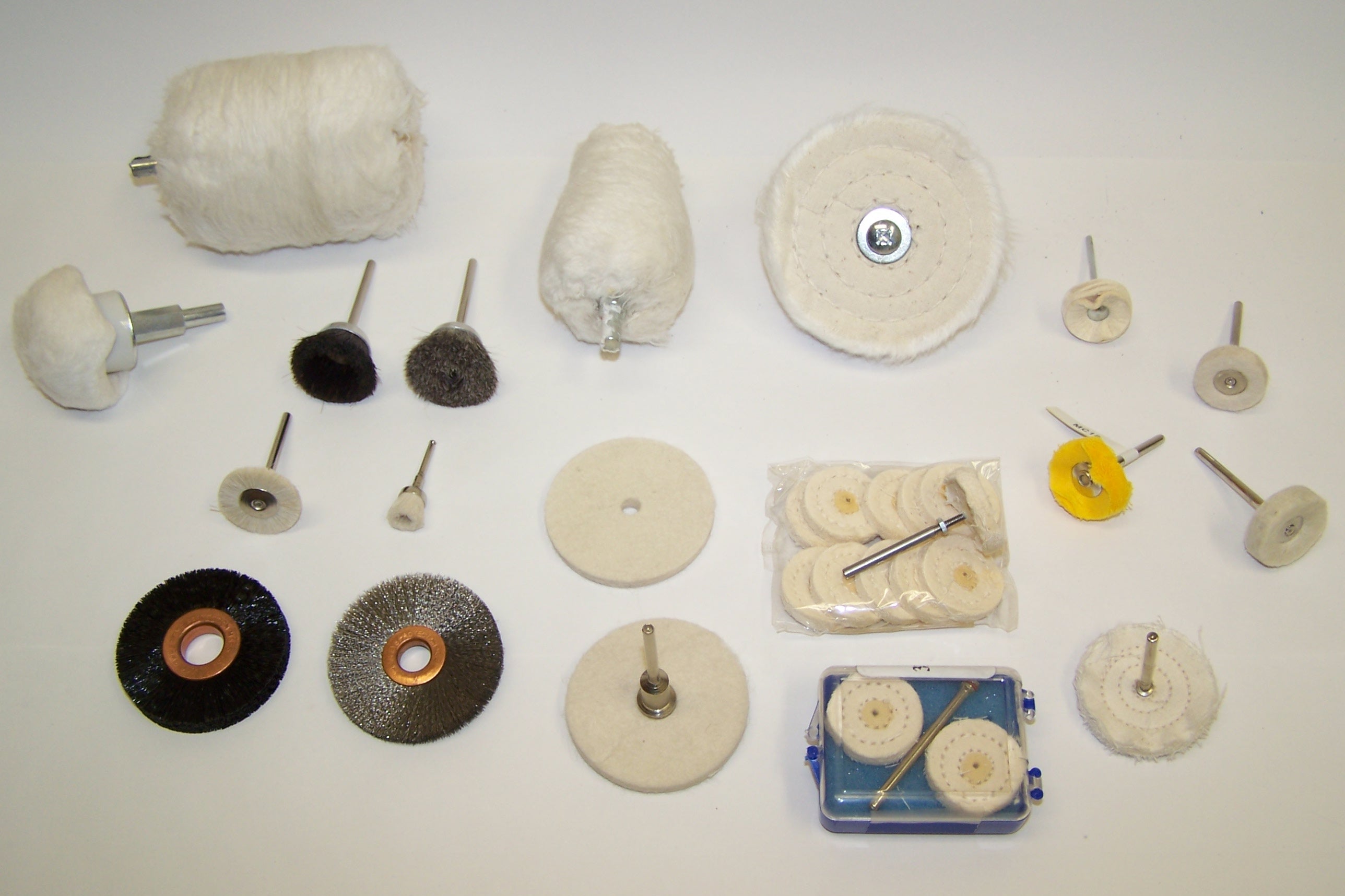 1" COTTON WHEEL ON 1/4" SHANK