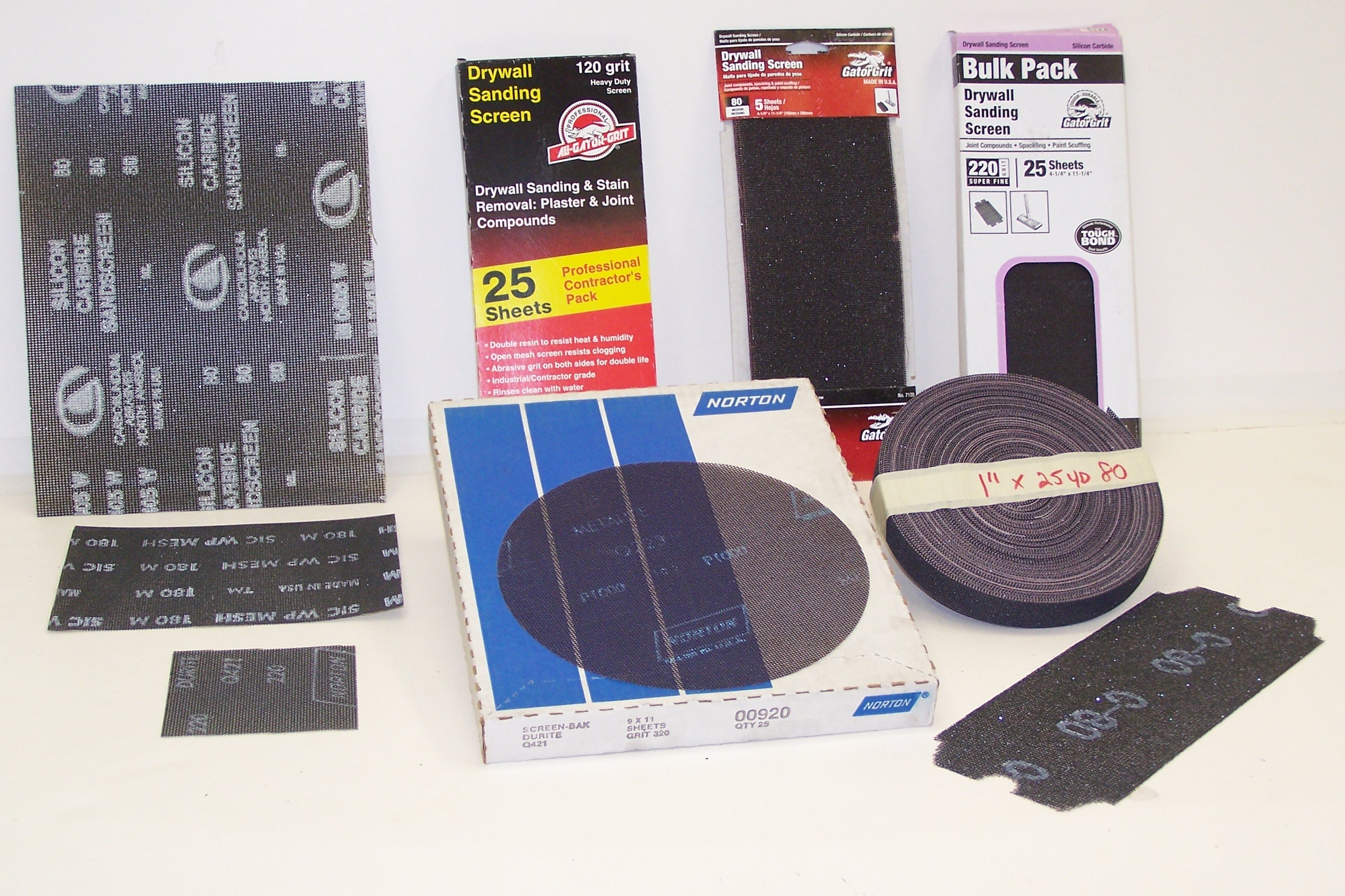 DRYWALL BLACK SILICON CARBIDE NOTCHED SANDSCREEN SHEETS