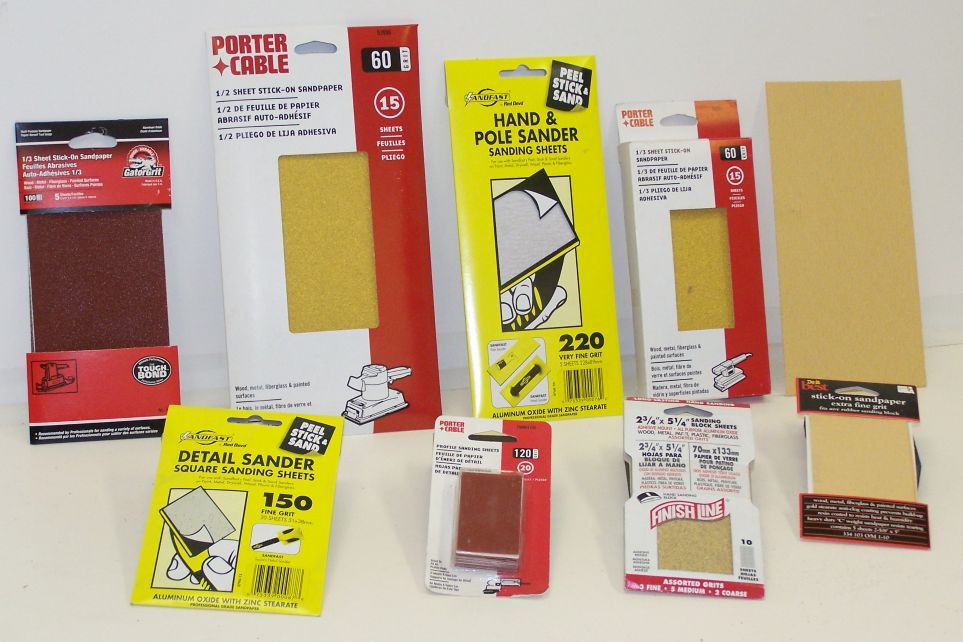 PORTER CABLE RECTANGULAR PSA RED AO SHEETS () for Detail Sander 50pc