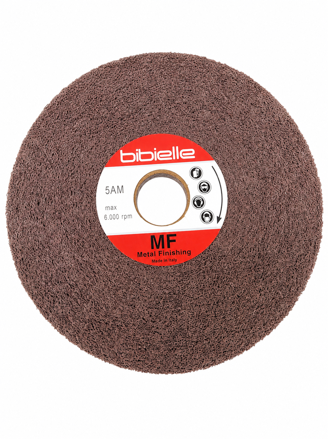 6" X 1" X 1" Convoluted Wheel (PREMIUM) BCW064 BIBIELLE, ITALY 5000 RPM