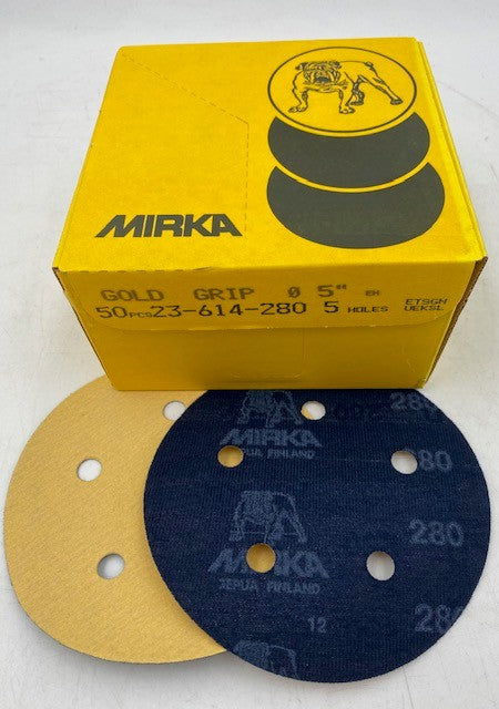5" 5 HOLE H&L UNBRANDED MIRKA GOLD DISCS