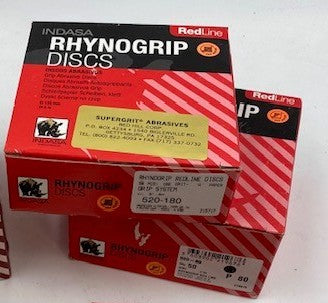 5" 5 HOLE H&L RED RESIN INDASA DISCS