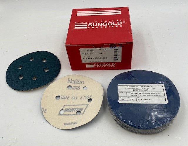 6 HOLE H&L ZIRCONIA DISCS