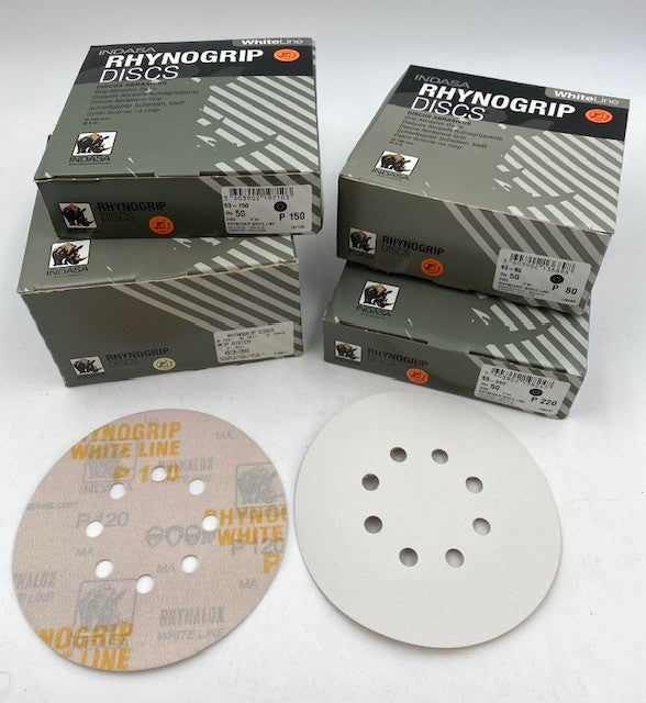 8 HOLE INNER H&L FEIN INDASA WHITE DISCS