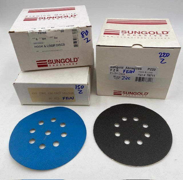 9 HOLE (8 OUTER + CENTER HOLE) H&L INDASA WHITE DISCS