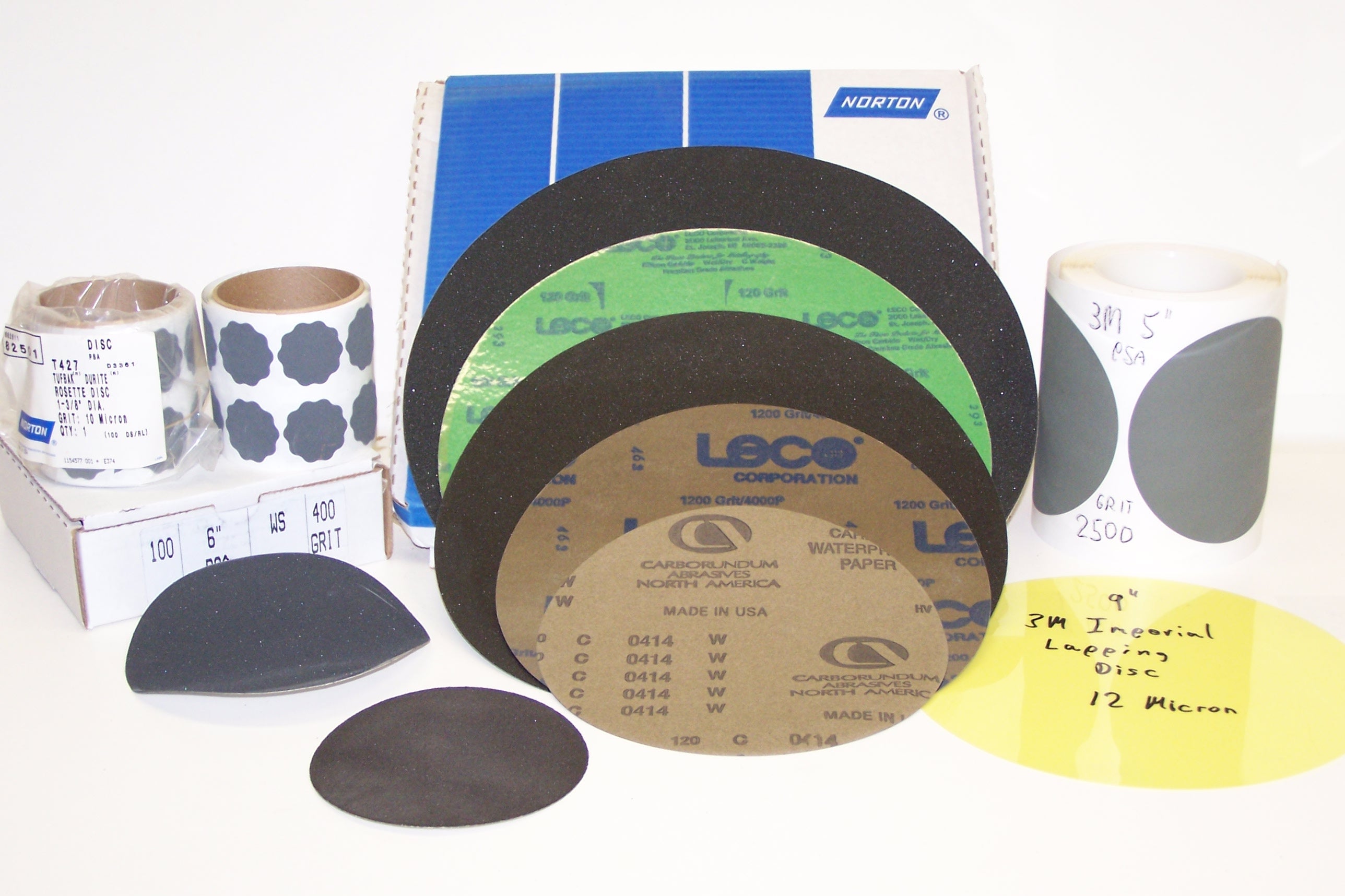 SOLID PLAIN BACK BLACK SILICON CARBIDE DISCS