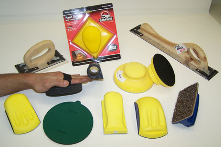 6" PSA ERGONOMIC HAND PAD WITH 3 FINGER CONTOURS USA