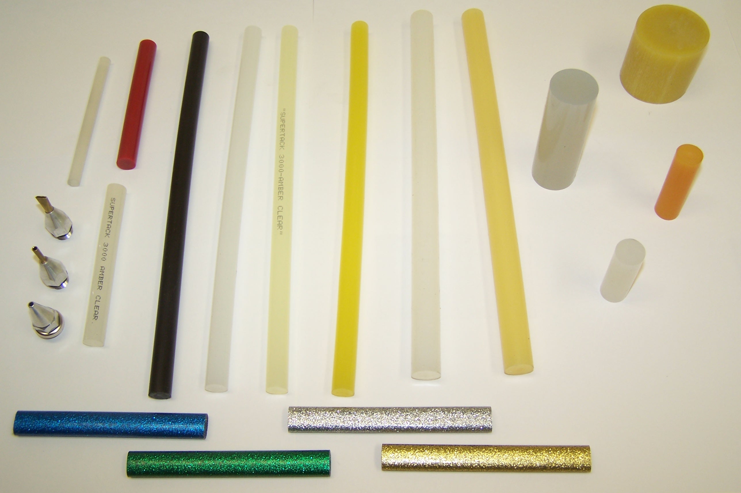 1/2" DIAMETER BY 4" LENGTH AMBER CLEAR GLUE STICK (3000)