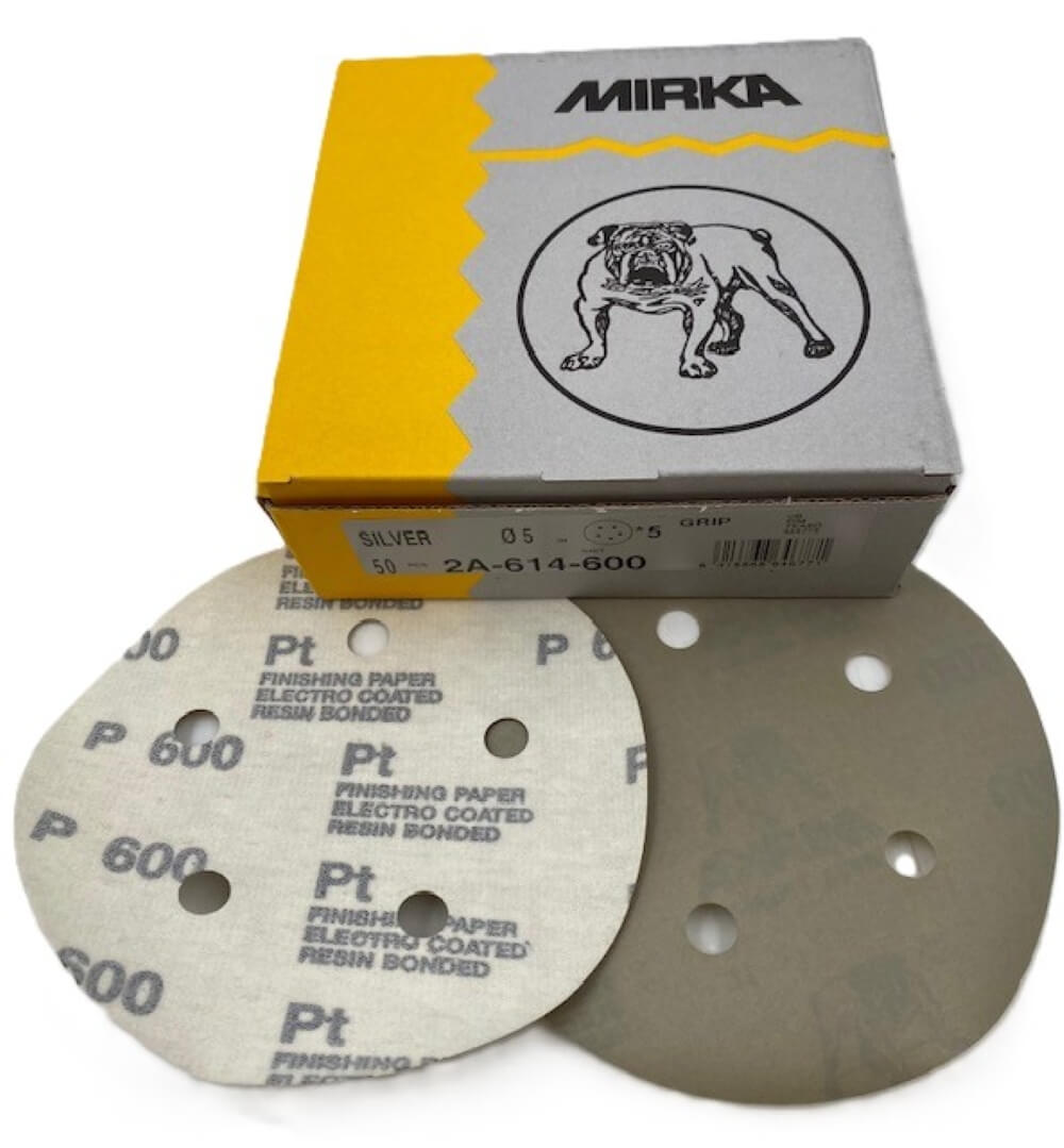 Mirka 5" 5-Hole Hook & Loop Discs - 350 Pc Variety Pack (Grits 280-1500)