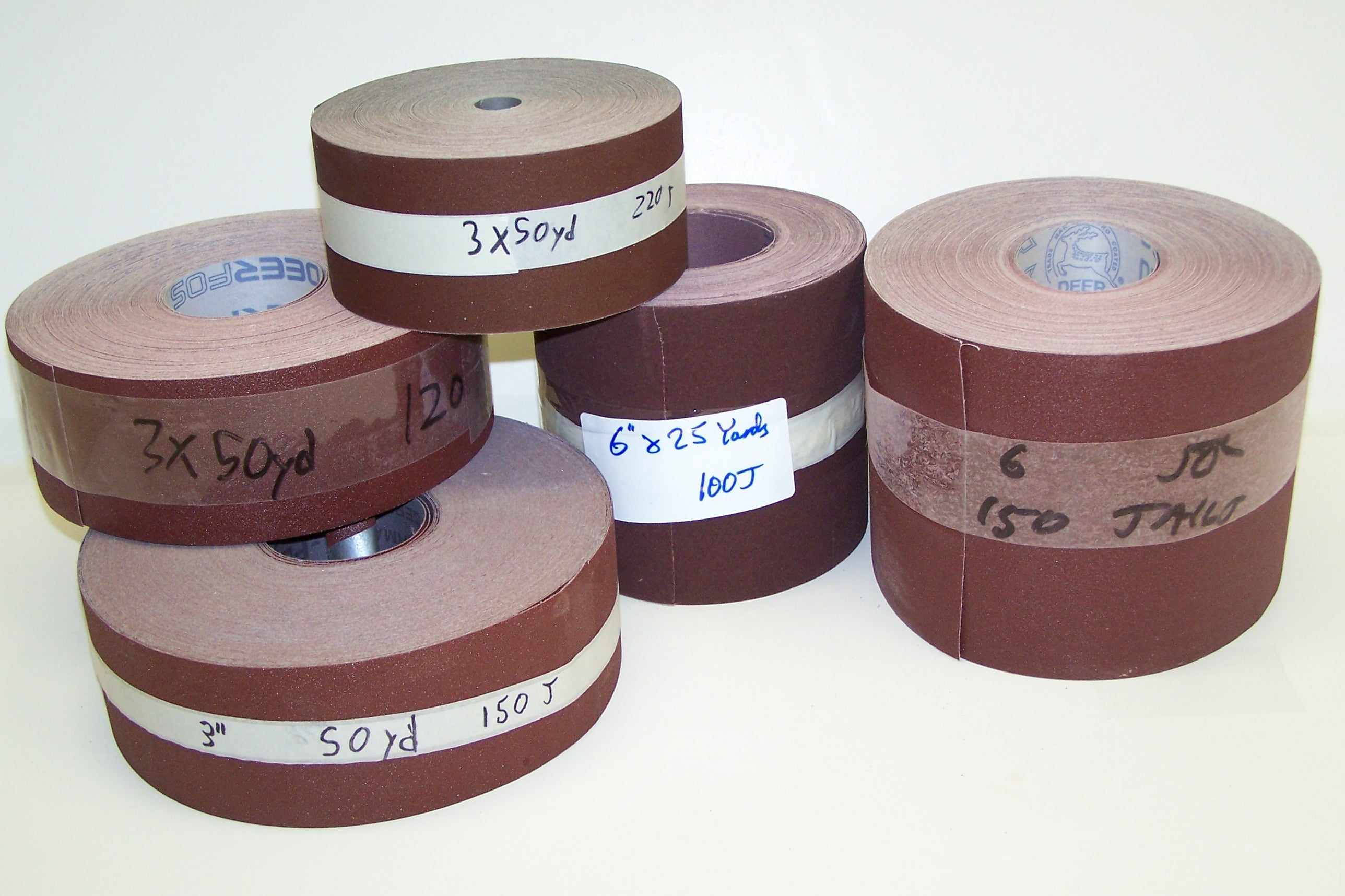 1 1/2" X 50YD NORTON K224 EZ OR CARBO XCO851 FLEX AO CLOTH ROLL