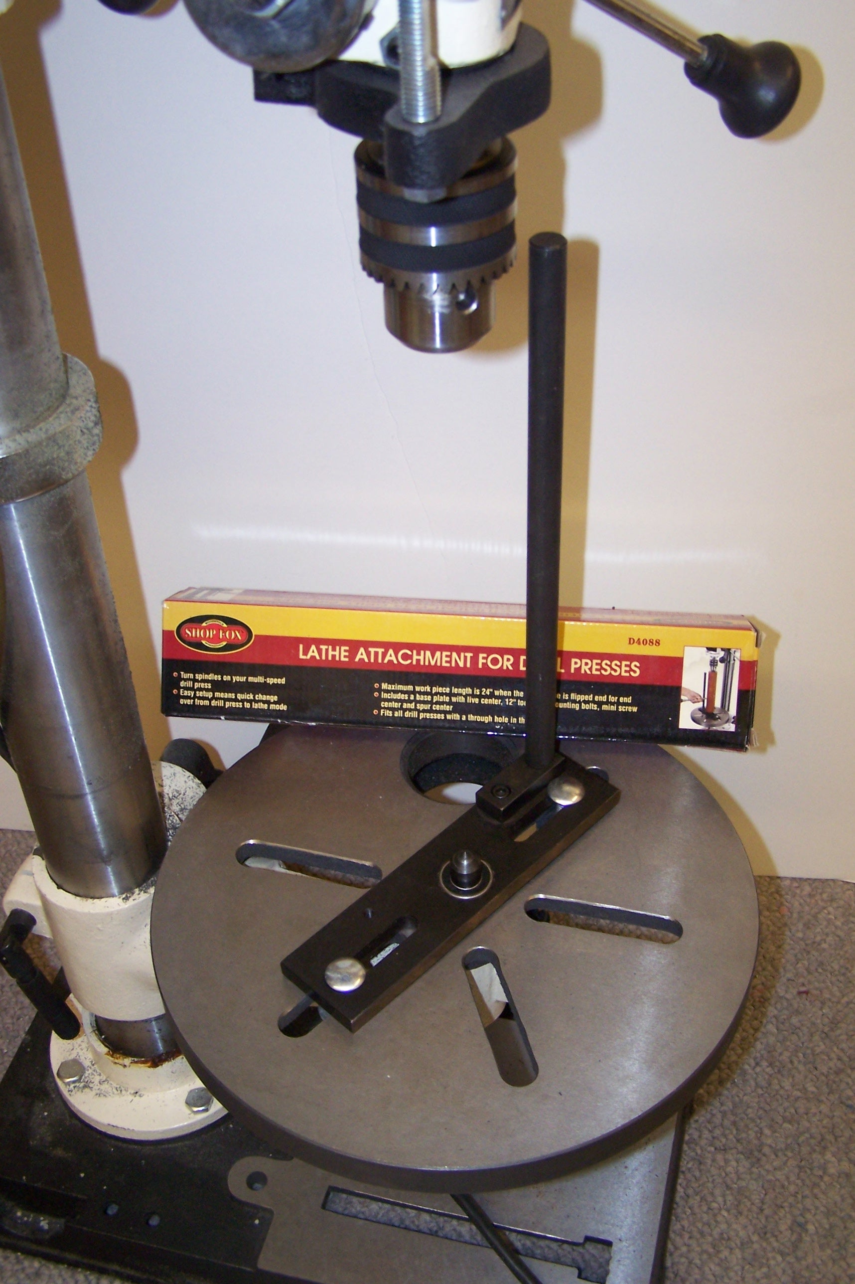 12" LATHE MANDREL ATTACHMENT #D4088