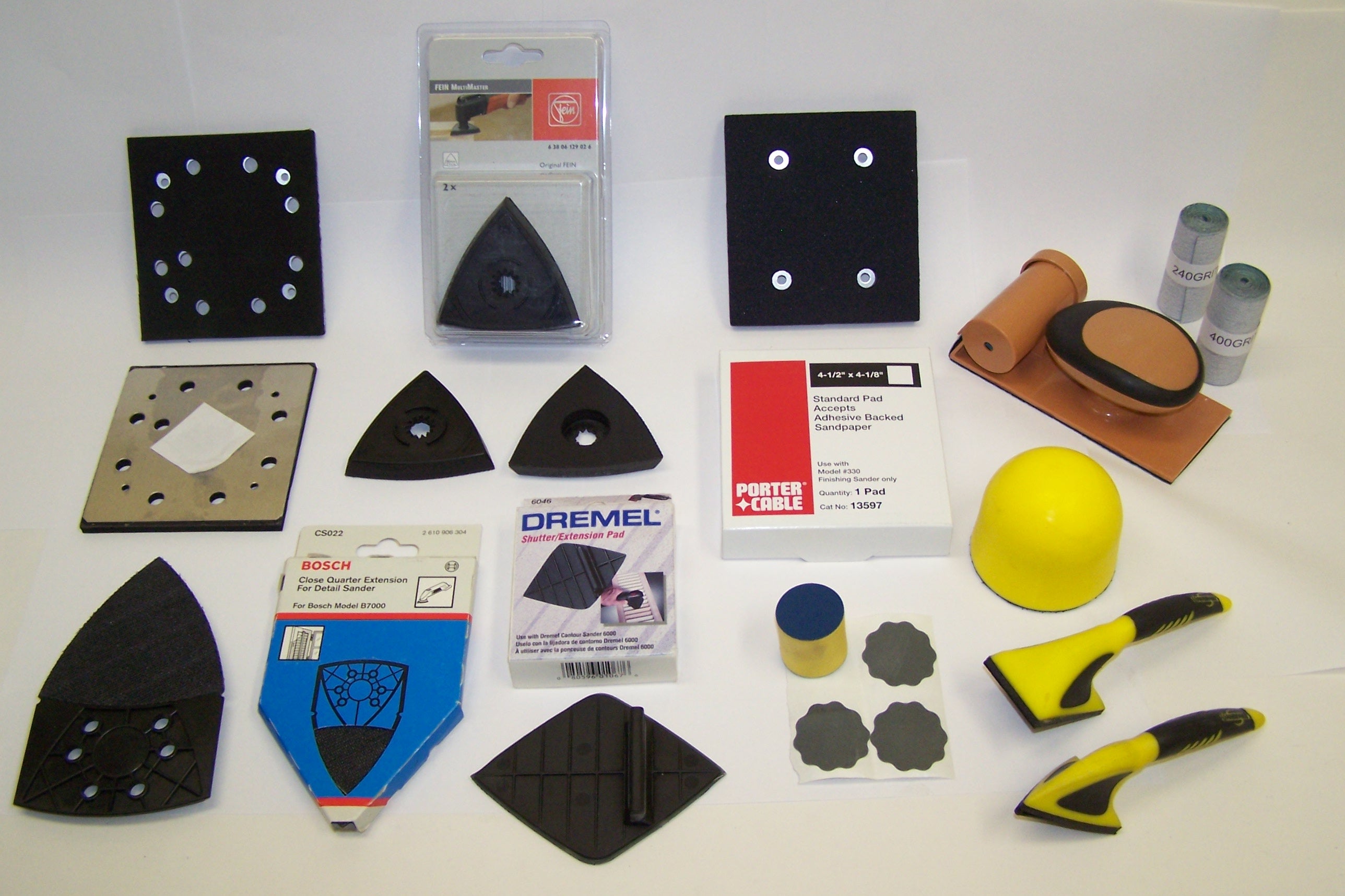 G: 1¼ Diameter PSA Yellow Foam Mini Hand Sanding Pad