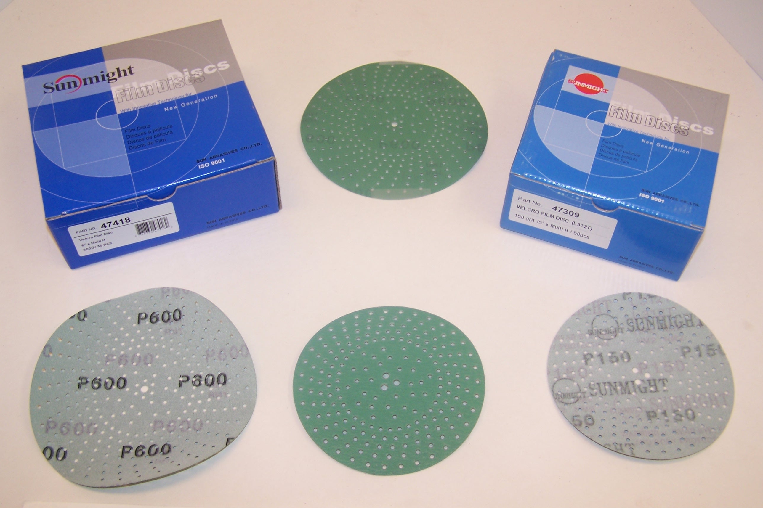 5" & 6" MULTI HOLE H&L FILM GREEN DISCS